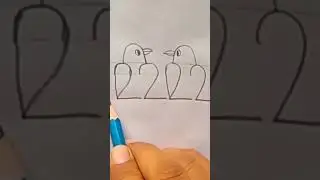 Easy Parrot Drawing | #viralshots #ytshorts #kidsbook #shorts