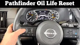 How To Reset Oil Life On 2022 - 2023 Nissan Pathfinder - Clear Oil Change Service Interval Light