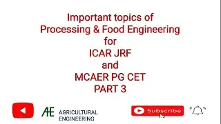 imp topic of processing & food engg 
