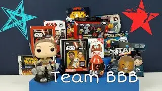 STAR WARS toy opening to celebrate the Last Jedi Movie! Funko Pop Mymoji surprise egg Wikkeez zaini