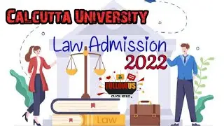 ||Calcutta University Law admission || Calcutta University B.A.LL.B admission form fill up 2022||