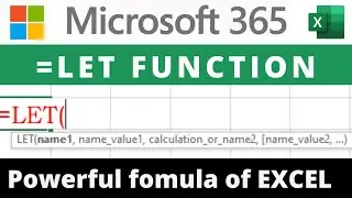 LET Function in EXCEL : New Function