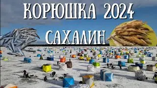Сахалин - открытие зимней рыбалки на малоротую корюшку  