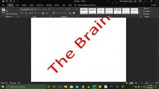 Working with The Ribbon in Microsoft Word
