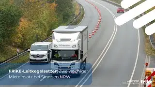 FRIKE-Leitkegelsetzer: Zweiwöchiger Mieteinsatz bei Strassen.NRW
