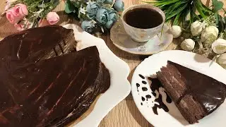 Торт- «Шоколадная девочка», без сахара и масла! Очень вкусно и просто!