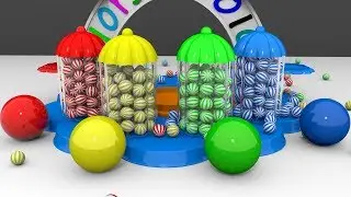 Learn Colors with Colourful Animation of Balls | Learn Colors for Kids | PacMan Kids Colors