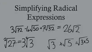 Simplifying Radical Expressions (roots) - Grade 10/11 Math concept lesson (with examples)