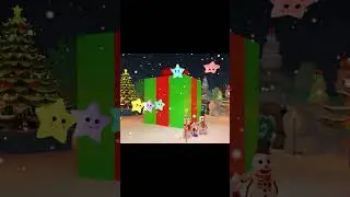 snow man at Christmas town - kids Animation fun video #shorts