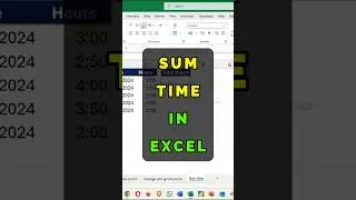 How to Sum Time in Excel
