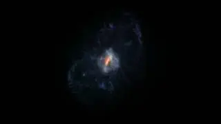 Galaxy collision simulation