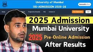 Mumbai University 2025 Online Admission Process
