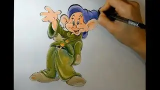 Рисуем гуашью: гном Простак. Мульт 