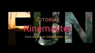 Cara membuat video dalam text - #tutorialkinemaster