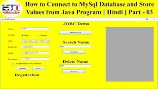 How to Connect to MySQL Database and store values from Java Program Part - 3 | [ Hindi Tutorial ]