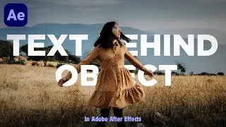 "Text Behind Object in After Effects: Easy Tutorial!"