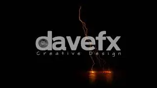 DAVE FX - Orange Traveling Lightning Animation Motion Graphic Element