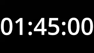 1 HOUR 45 minute TIMER with alarm - COUNTDOWN Clock Alarm