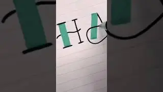 Beautiful colourful font let's write with me 