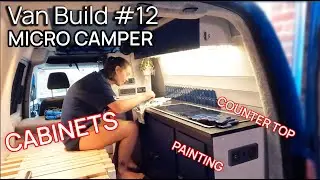 Installing a KITCHEN in our Micro Camper | Converting a Van | VW Caddy Maxi | Van Build #12