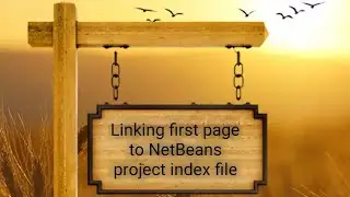 Linking first page to NetBeans project index file