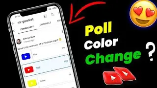 YouTube Community Poll Edit | Color Change Community Poll Edit | How To Edit Community Post
