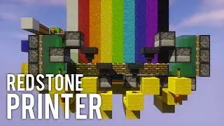 Concrete Printer with 9 colours | Java 1.12.2+ Redstone Tutorial