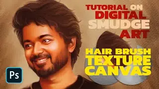 THALAPATHY G.O.A.T VIJAY DIGITAL SMUDGE PAINTING FREE TEXTURE & BACKGROUND | PHOTOSHOP TUTORIAL