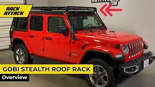 Jeep Wrangler JL 4 with GOBI Stealth Roof Rack Overview