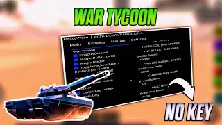 New Best Ever War Tycoon Script | No Key, Magic Bullet, Aimlock And More OP Features 🔥