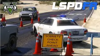 GTA V - LSPDFR #10 : Blitz policial no interior / DUI Checkpoint