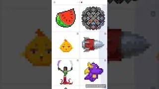 Играю в sanbox рисую арбузик и мороженое