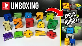 Alphabet Transforming Robot Unboxing And Combined To Transform Into Mega Robot! *No Talking*