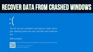 How To Recover Data From Corrupted Windows | Copy Data From Crashed Windows | C Drive Data Recovery