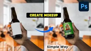 How to create mokeup design In Photoshop  #photoshoptutorial #photoshop2023 #videoediting