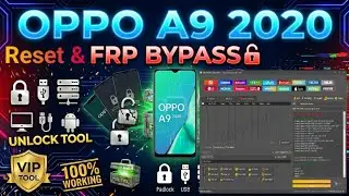 Oppo A5 2020 Reset &FRP bypass with Unlock tool ✅