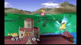 Super Smash Bros Melee Peach VS Daisy Peach
