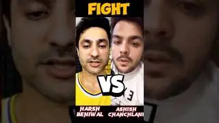 Harsh Beniwal vs ashish chanchlani controversy 😱 #biggboss #elvishyadav #youtubeincome