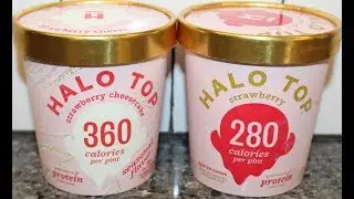Halo Top: Strawberry Cheesecake & Strawberry Light Ice Cream Comparison & Review