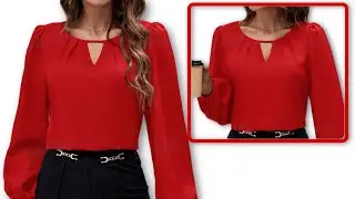 After watching this video, you won't be worried to design and sew this neckline.