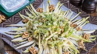 Belgian Endive Apple Walnut Roquefort Cheese Salad