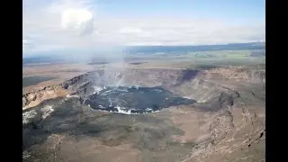 May 3, 2023 — Aerial views of Halema‘uma‘u, Kīlauea summit