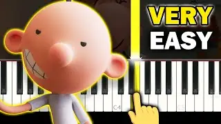 Diary of Wimpy Kid (2021) - Theme Song - VERY EASY Piano tutorial