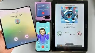 Cool Phone ZFlip5+ZFold5 incoming Call Samsung Tab2+Iphone XR