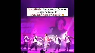 Korean star kim woojin performs on Chaleya Song 