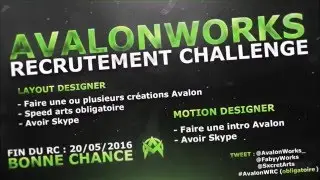 Avalon | Recrutement challenge #AvalonWRC