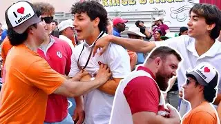 Angry Oklahoma Fans Attacked Me! (OU vs Texas)