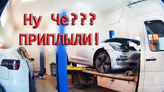 Тесла с пробегом в 11 ты.миль /TESLA  НА РЕМОНТ!