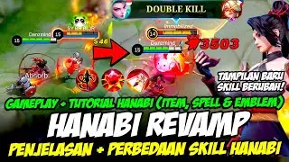 TUTORIAL HANABI REVAMP | BUILD HANABI REVAMP + PERBEDAAN SKILL HANABI REVAMP❗ GAMEPLAY HANABI REVAMP
