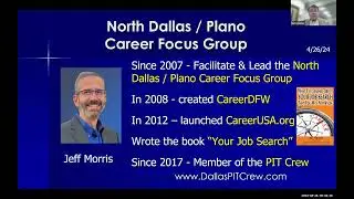 North Dallas / Plano CFG - 4/26/24 - "Tech Tips & Tricks for Jobseekers (Part 1)" with Matt Keelan